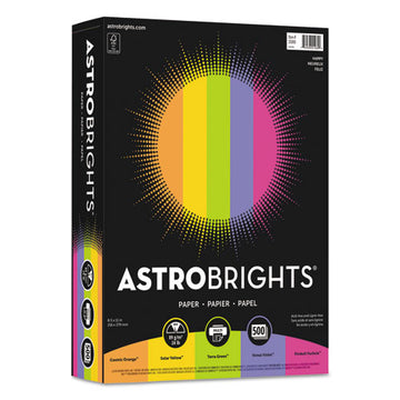 Astrobrights® Color Paper - "happy" Assortment, 24lb, 8.5 X 11, Assorted Happy Colors, 500-ream freeshipping - TVN Wholesale